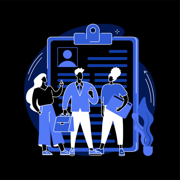 候选人抽象概念矢量插图。图片下载