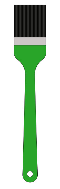 绿色画笔的图形插图，用于图标，标志或网络装饰图片下载