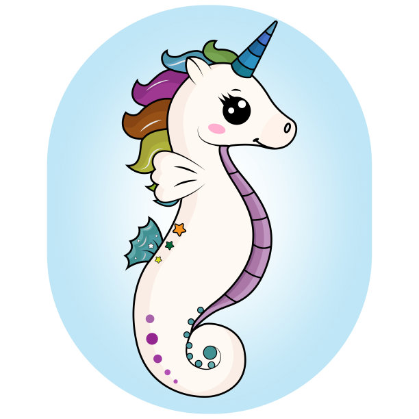 神奇的海马独角兽图片下载