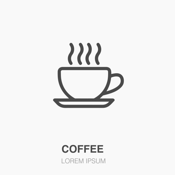 咖啡行图标。可以用在餐厅的菜单上做插图吗图片下载