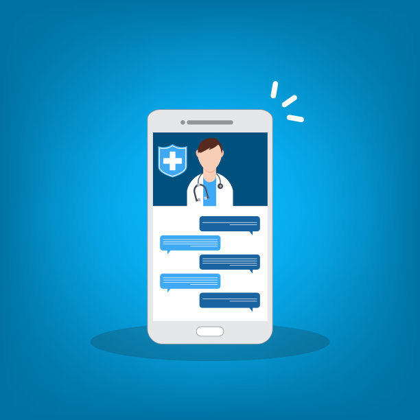 屏幕上有医生的智能手机。远程医疗的医生访问图片下载