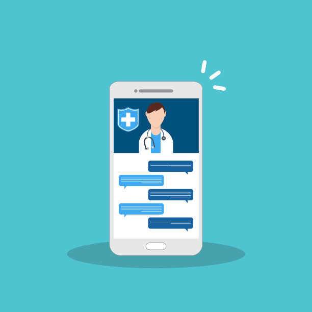 屏幕上有医生的智能手机。远程医疗的医生访问图片下载