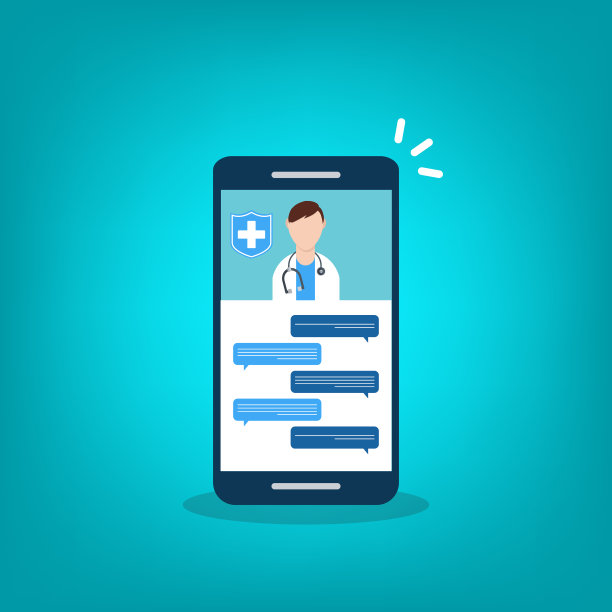屏幕上有医生的智能手机。远程医疗的医生访问图片下载