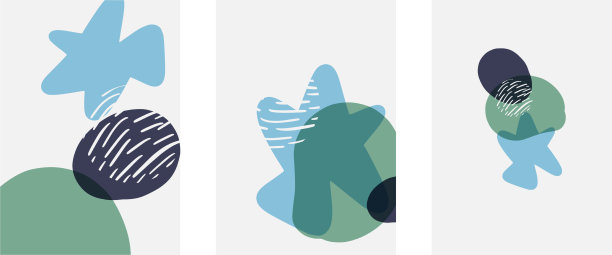 手绘涂鸦形状墙艺术绘画风格图片下载