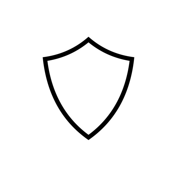 盾牌图标在时尚的平面风格孤立图片下载