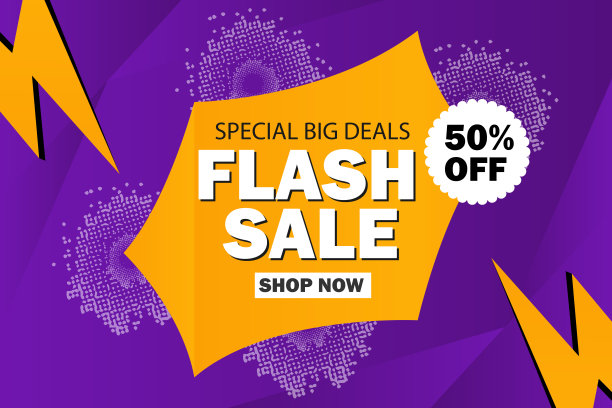 Flash销售折扣横幅促销模板图片下载