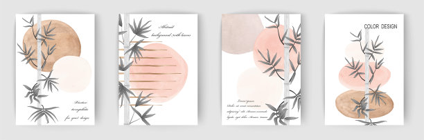 抽象艺术设计，现代创意极简插图。图片下载