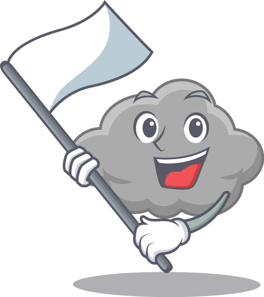 一个具有民族主义色彩的灰云吉祥物图片下载