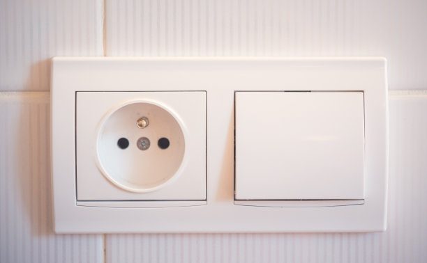 白色电源插座，隔离图片下载