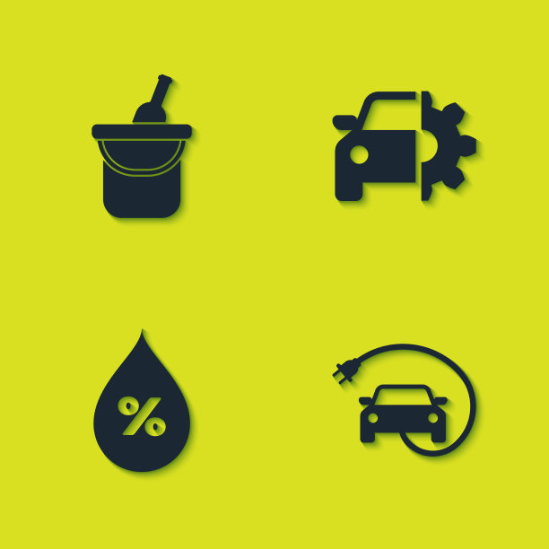 将瓶酒置于桶式电动汽车水中图片下载