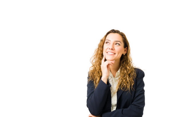 体贴的女商人感到高兴和兴奋图片下载