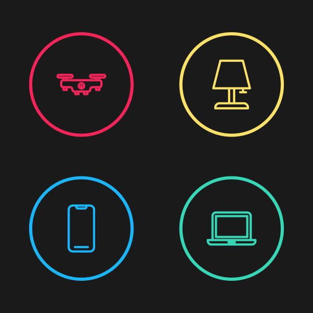 集智能手机、笔记本、台灯和无人机于一体图片下载