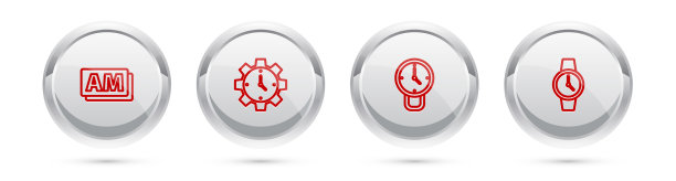 设置线路时钟上午时间管理和手腕图片下载