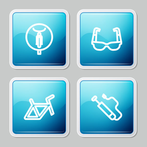 Set line自行车运动太阳镜自行车框架图片下载