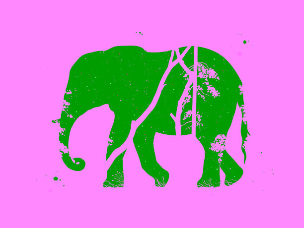 大象的轮廓图片下载