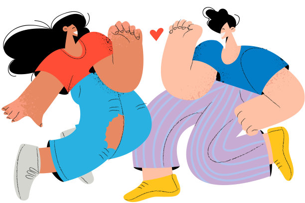 玩得开心，享受在一起的感觉，情侣概念图片下载