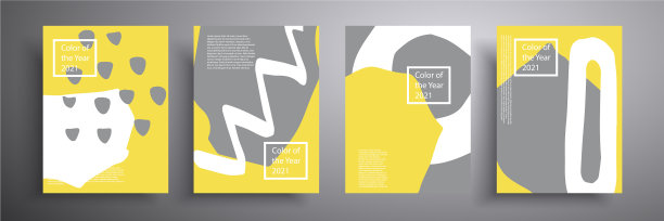 平面设计涵盖2021年的趋势颜色图片下载