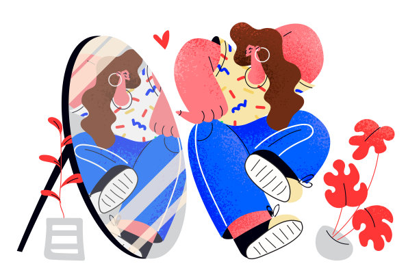 自尊，自信，自爱的概念图片下载