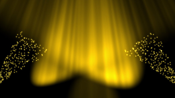 金色的灯光和纸巾图片下载