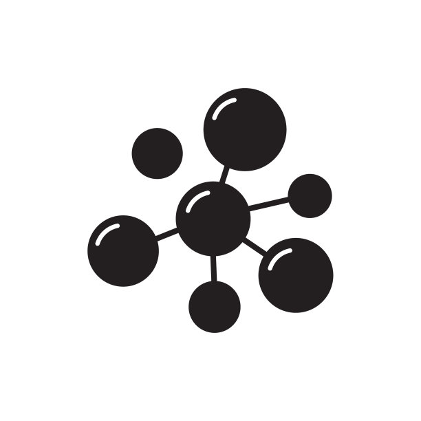 原子分子标志图标设计模板图片下载