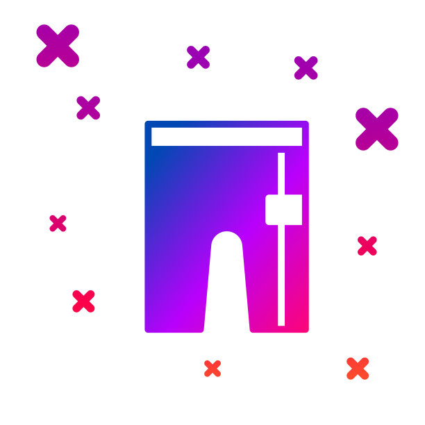 颜色循环短裤图标孤立在白色图片下载