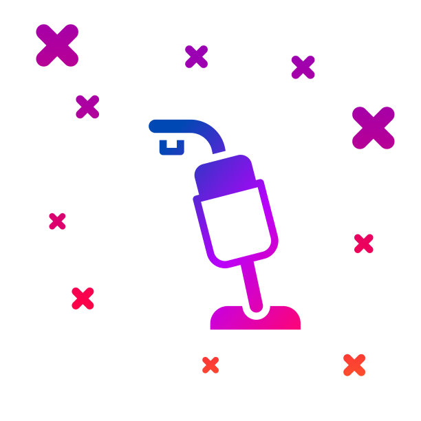 彩色真空吸尘器图标隔离在白色图片下载