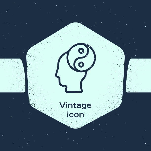 垃圾纹路阴阳象征和谐与平衡图片下载