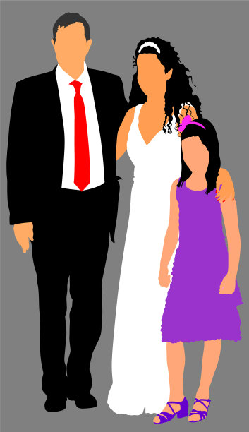 家庭成员参加婚礼图片下载