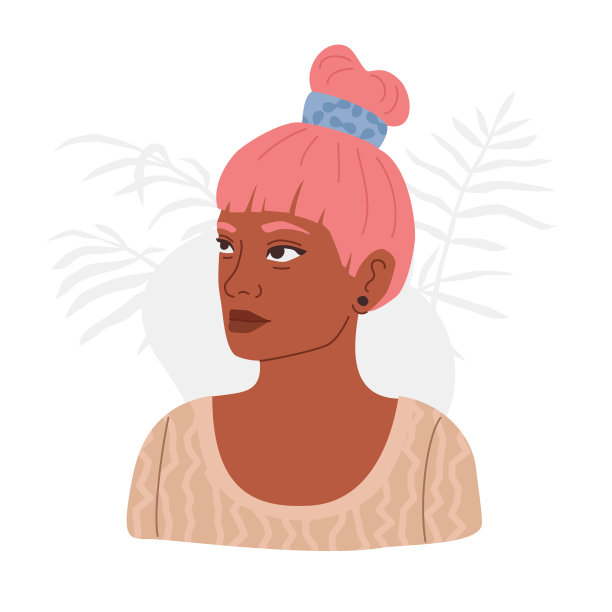 非正式用语粉红头发的女性图片下载