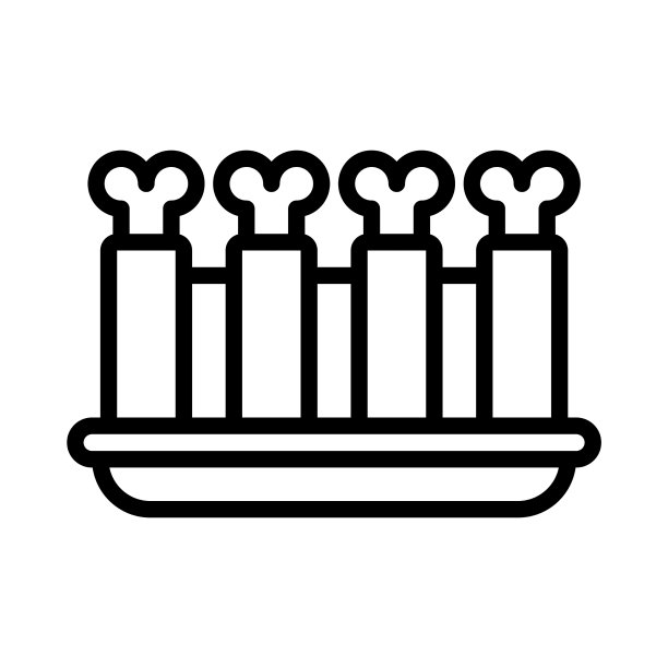 圣诞美食排骨图标图片下载