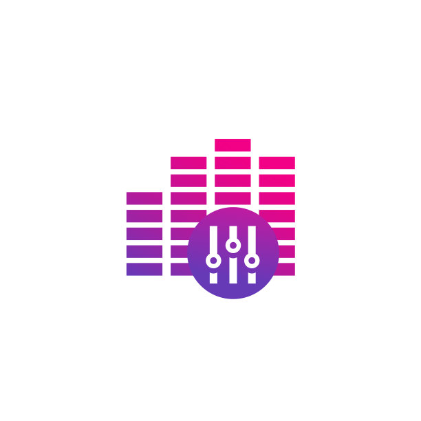 白色背景上的音频编辑器图标图片下载