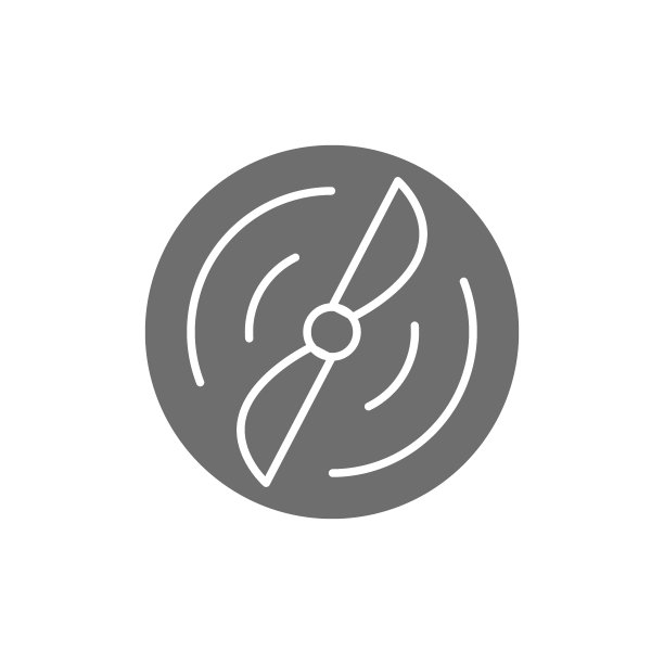 飞机螺旋桨，飞机叶片，风扇，涡轮，发动机功率灰色图标。图片下载