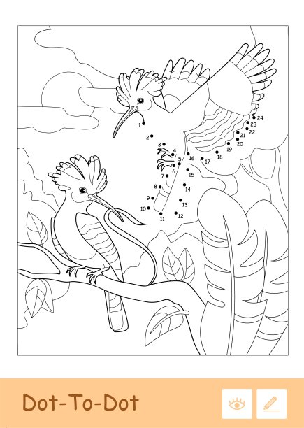 无色向量点到点箍在一个木材在一个木材孤立的白色背景为最小的孩子。儿童鸟类学的乐趣和学习。图片下载
