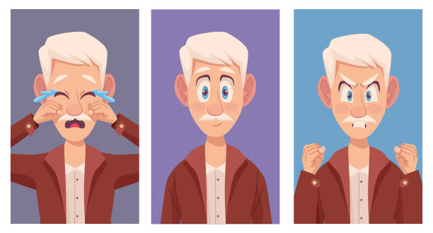 三个老年痴呆症患者图片下载