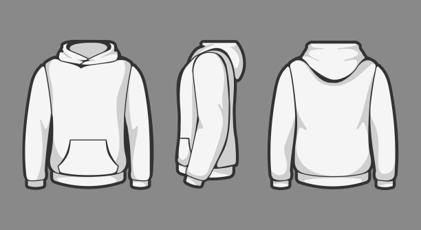 连帽衫模板视图图片下载