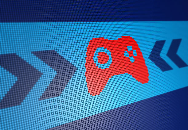 视频游戏控制器符号像素化背景图片下载