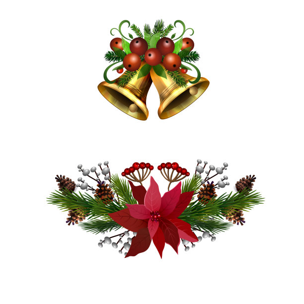 圣诞冬青早午餐装饰图片下载