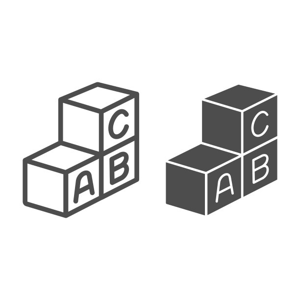 立方体的首字母，字母线和图片下载
