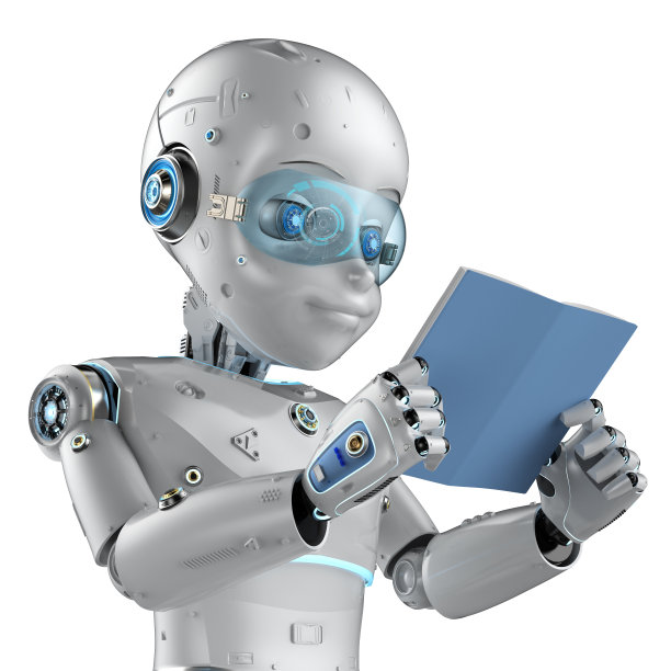 友好的机器人在看书图片下载