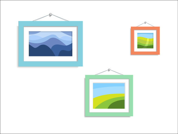 抽象的自然照片。抽象画挂在墙上。图片下载