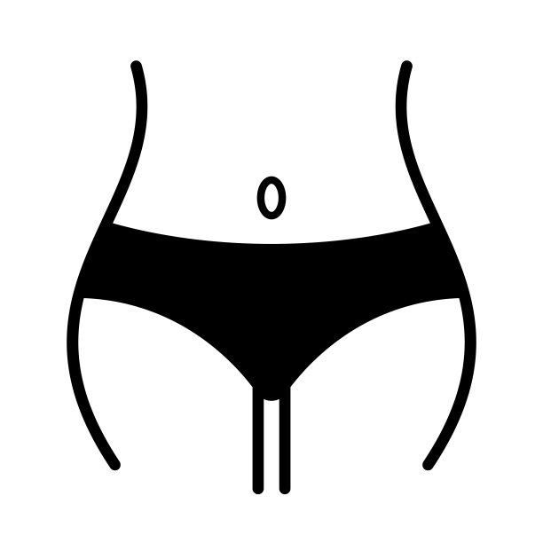 女人瘦腰矢量图标图片下载