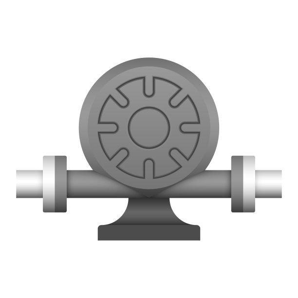 离心泵矢量插图设计孤立在白色背景上。管道、处理和农业设备。图片下载