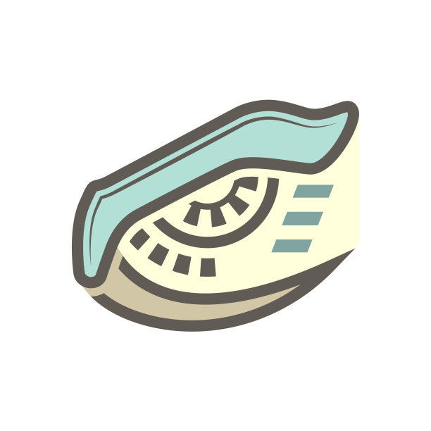 眼睛机器人矢量图标设计的白色背景。图片下载