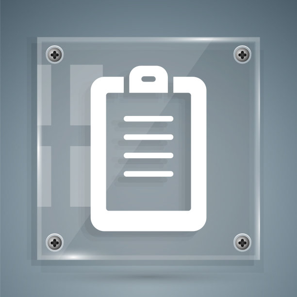 白色警察报告图标被灰色隔离图片下载