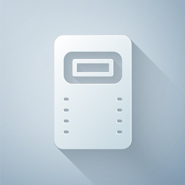 剪纸警察攻击盾图标孤立上图片下载