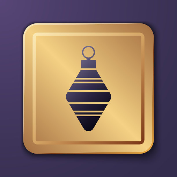 紫色圣诞球图标孤立在紫色图片下载