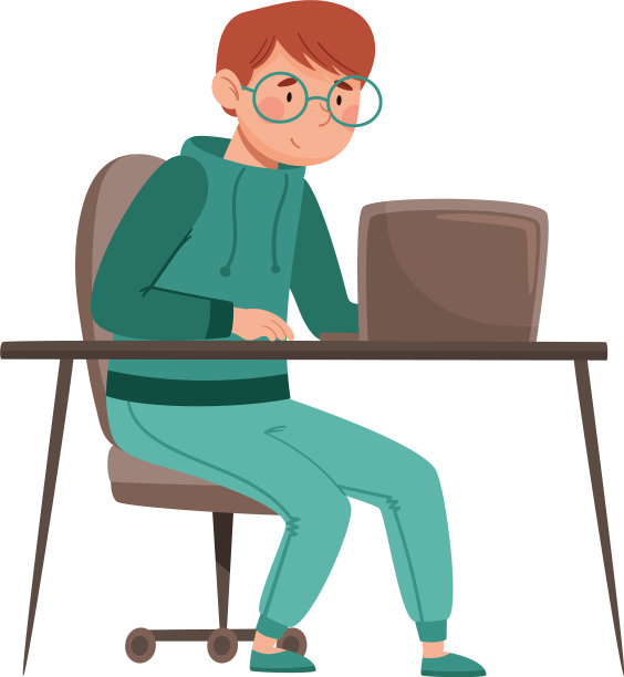 学校或大学男生坐在课桌前图片下载