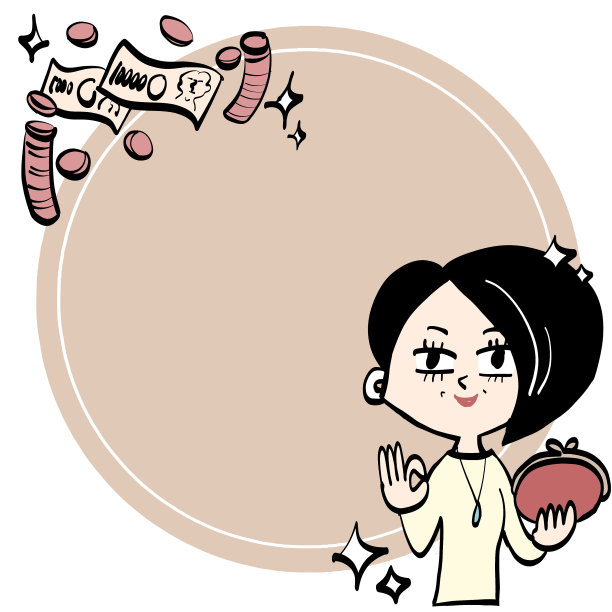 全面背景高级女性，钱包和资产图片下载