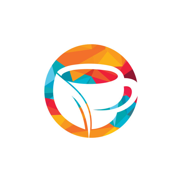 有机茶标志设计图片下载