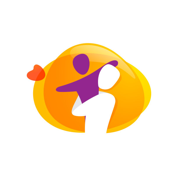 幸福的家徽在水彩上飞溅图片下载